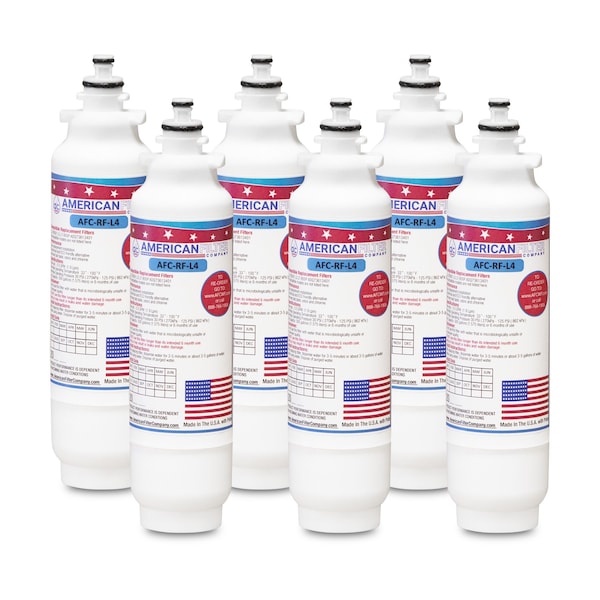 American Filter Co LG LT800P Comparable Refrigerator Water Filters (made by Model number AFC-RF-L4), 6PK LT800P-AFC-RF-L4-6-73335 - main